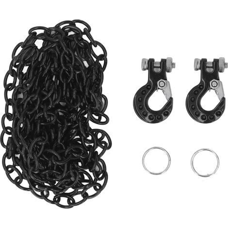 2 pièces Anneaux de Remorquage en Métal pour Voiture RC HSP, Pièce de Modification et Amélioration (1/5)
