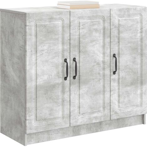 Maison Exclusive - Credenza Grigio Cemento 89 x 34,5 x 77 cm Legno ingegnerizzato