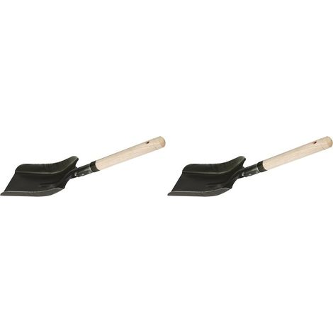 29485 Schmale Kohleschaufel, traditionell, schwarz (2er-Set) (1/5)