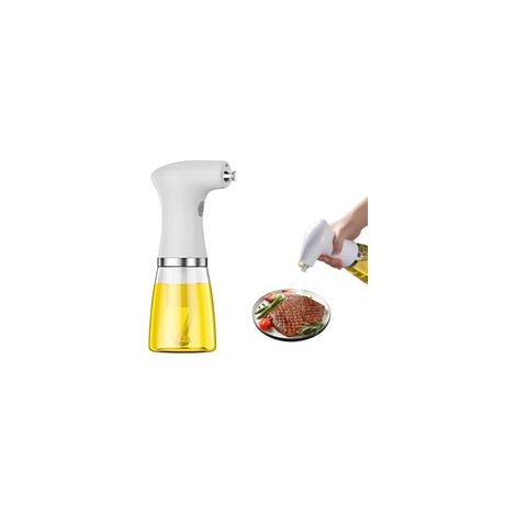Pulvérisateur D'Huile électrique pour la Cuisson, Distributeur D'Huile électrique Réglable avec Lumière LED, Huile de Cuisson Automatique Vinaigre Sauce de Soja Vaporisateur