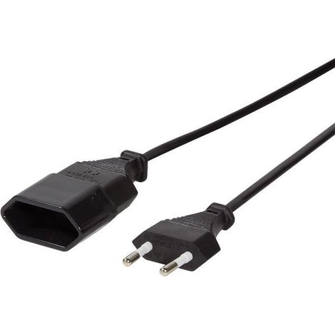 Logilink cable alimentacion 2xcee 7/16 1m m/h alargo negro cp122 (1/4)