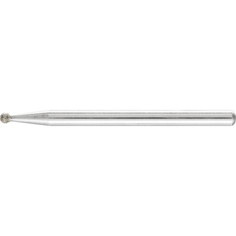 PFERD TOOLS Diamant-Schleifstift Kugel Ø2,0mm Schaft-Ø3 mm D181 (grob) zum Gravieren und Entgraten 5 Stk