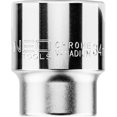 Douille hexagonale NEO 3/4"", 34 mm - Acier au chrome vanadium, DIN 3124 (1/3)