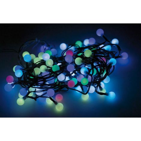 Mantello 108 led con mini sfere luminose multicolor per esterno