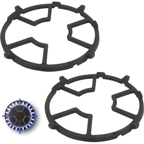 Set mit 2 universellen Eisenstützringen für Gasherde