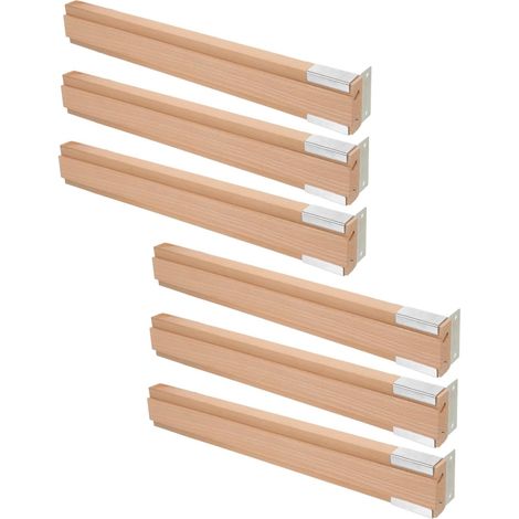 jojofuny Lot de 6 embouts glissières tiroir, rails tiroir meuble, kaki (1/5)