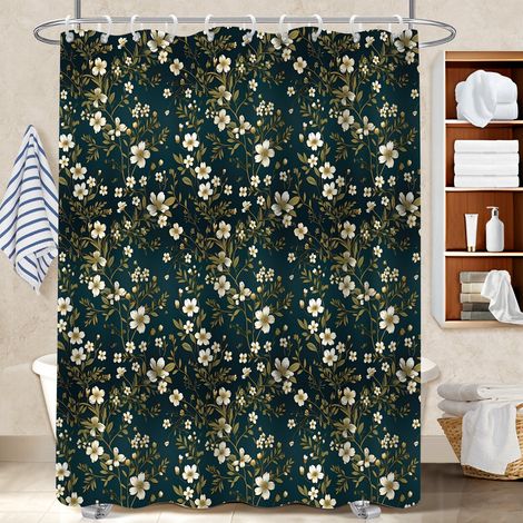 Rideau de douche imperméable en polyester 180x180 artistique rideau imperméable pour appartement (1/5)