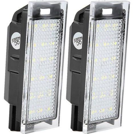 Lot de 2 feux de plaque d'immatriculation LED pour voiture Twingo/Clio/Megane/Lagane (1/5)