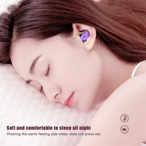 Bouchons D'oreille - Silicone Souple - Isolation Phonique - Pour Sommeil Voyage Ronflement - Par Paquet De 1 Boîte (1/4)
