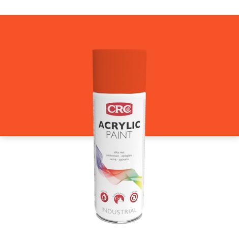 Peinture acrylique de finition orange trafic - aérosol 400 ml - CRC (1/5)