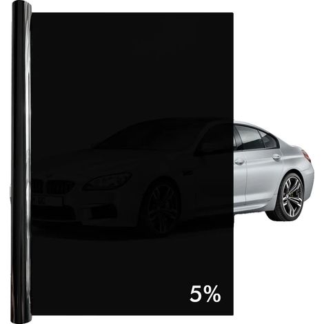 Film teinté pour fenêtres, protection UV, isolation thermique, 5Pourcent VLT, 50x300cm-a (1/2)