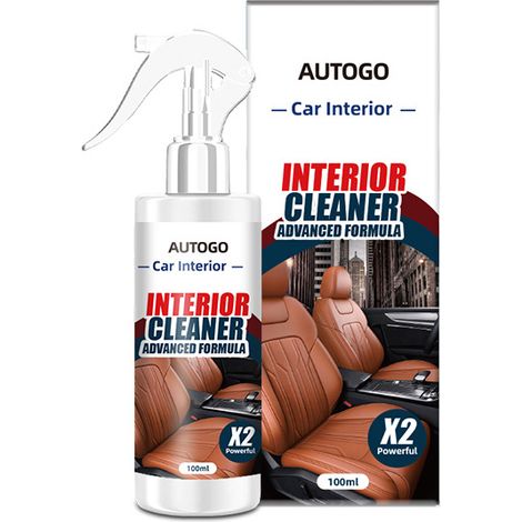 Nettoyant intérieur de voiture multifonctionnel AUTOGO - Doux pour l'intérieur, élimine les taches des sièges et des tissus, nettoie l'intérieur