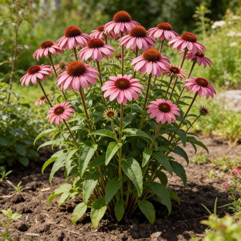 Échinacée purpurea Powwow Wild Berry 20cm Godet 9cm - Echinacea (1/4)