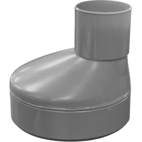 Nicoll – Raccord PVC extérieur excentré mâle 250mm femelle 100mm – Filetage entrée 25mm – Application intérieure – Bourrelet anti-ovalisation (1/2)