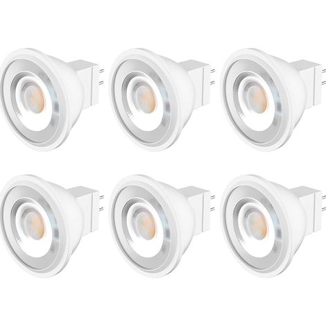 Lampe LED MR11, MR11 GU4 LED 12V Blanc Chaud 3W 40 degrés, Non Dimmable, Remplace Lampe Halogène 25W, Pack de 6 (1/5)