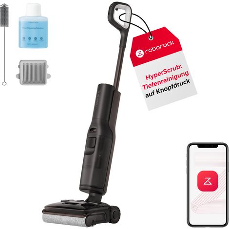 Roborock F25 Pro Turbo Nass-Trocken-Staubsauger – HyperScrub Tiefenreinigung, JawScrapers® Verhedderungsfrei, FlatReach® 2.0, Selbstreinigung 95°C (1/5)