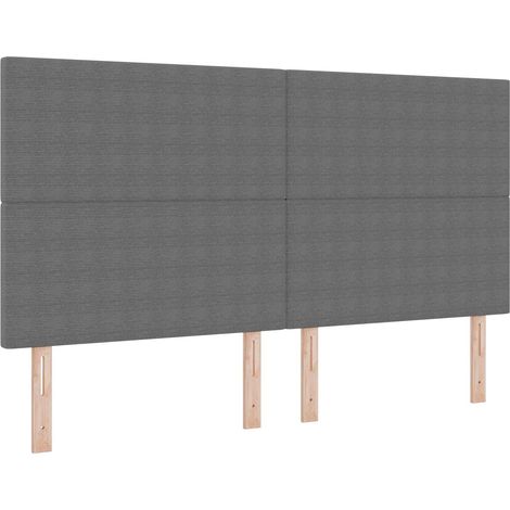 Maison Exclusive - Testiera LED con testiera Grigio chiaro 180 cm Tessuto in Cords
