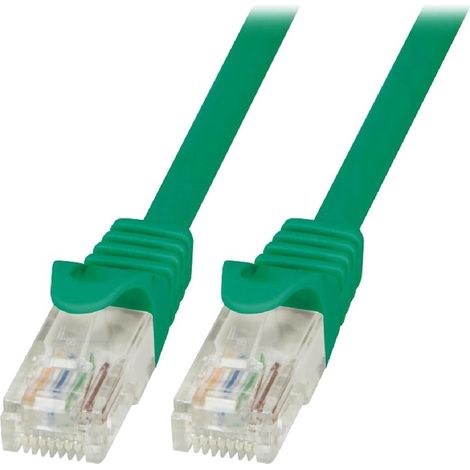 Cable reseau RJ45 male U-UTP Cat.6 vert- 1.5m