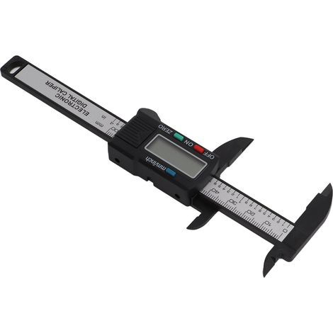 Pied à coulisse numérique LED 0-100mm, plastique léger portable, outil de mesure durable et pratique, étrier de précision compact (1/5)