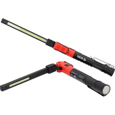 LED Faltbare Magnetische Werkstattlampe Taschenlampe 4in1 Arbeitsleuchte Akku USB-Werkstattlampe, Camping & Outdoor (1/5)