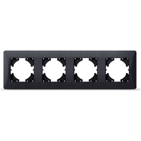 Marco 4-fold horizontal grafito negro videx binera (1/2)