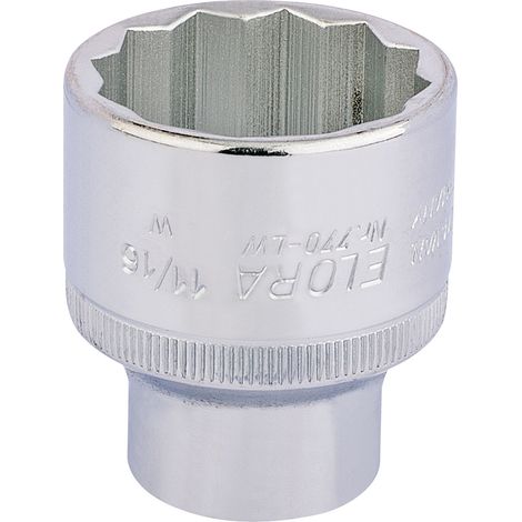 11/16 Inch Square Drive Whitworth Bi-Hexagon Socket (24880) – 1/2 Inch Drive, Durable Steel Construction (1/5)