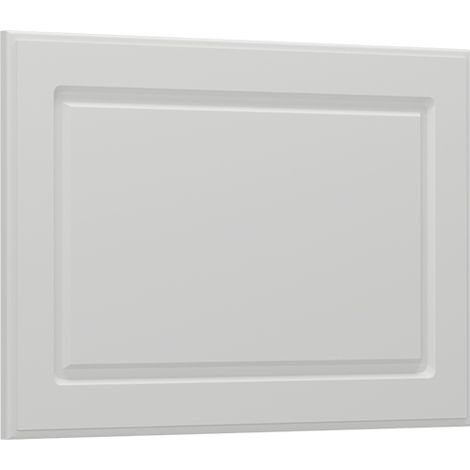 Küchenfront R-Line, Weiß Landhaus, 59.6 x 39 cm Möbelfront für den flachen Hängeschrank, Vicco (1/5)