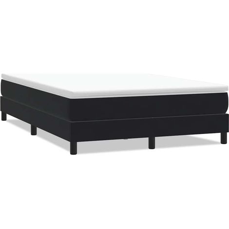 Maison Exclusive - Giroletto a Molle senza Materasso Nero 160x210 cm in Velluto