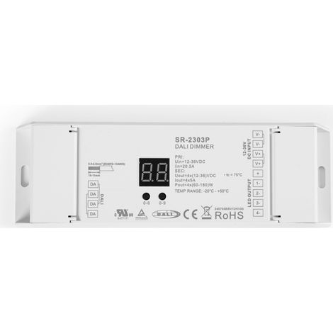 Dimmer DALI2 - MONO/RGB/RGBW - 12-36V - 4 CH X 5A