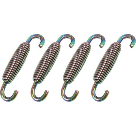 Ressorts D'Échappement pour Moto 4pcs Acier Inoxydable 60mm, Multicolore, Tuyau D'Échappement, Conception Universelle (1/5)