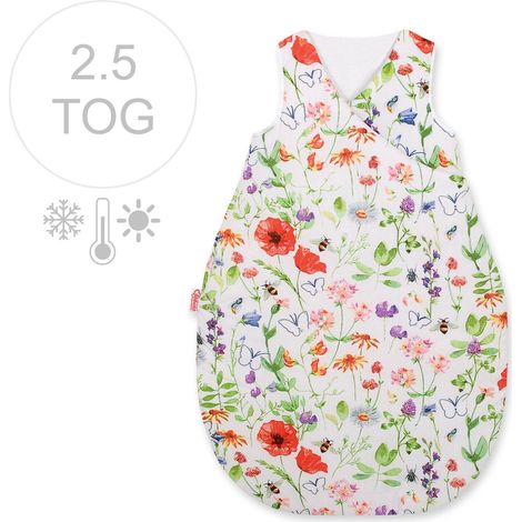 Saco de dormir aislante para bebé para todas las estaciones, 75 cm - prado