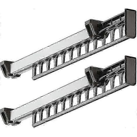 Porte-manteau coulissant pour penderie, support pour 12 cintres, longueur 315 mm, lot de 2 (1/4)