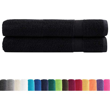 Serviettes de qualité supérieure SOLUND 2 pcs noir 600 g/m² (1/5)
