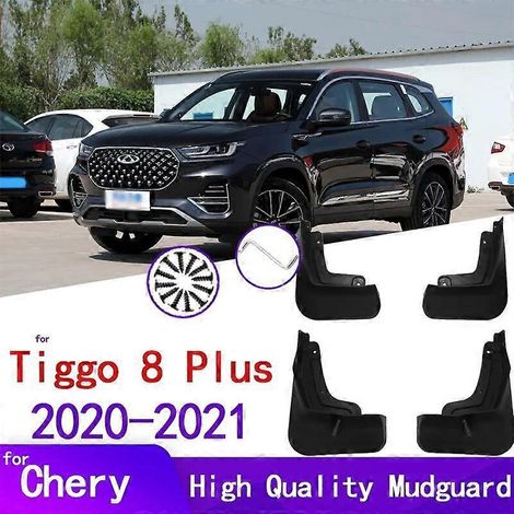 Geformte Schmutzfänger für Chery Tiggo 8 Plus (2020) und Chery Tiggo 8 Pro (2021) – Spritzschutz, Schmutzfänger, Autozubehör – Schwarz