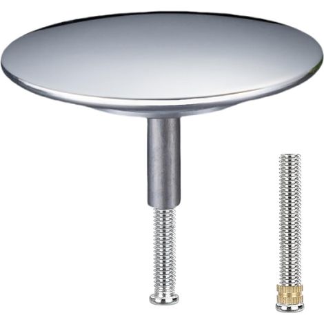 Bouchon de baignoire étanche 72 mm – Vis réglable pour ajustement – Compatible baignoires standards – Installation facile