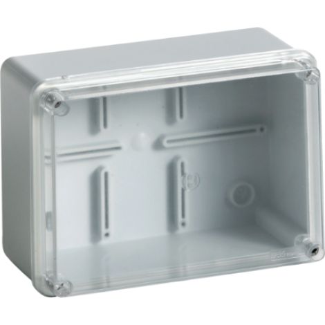 Cassetta di derivazione trasparente 150x110x70 viti metalliche ip56 03 trasp vm bocchiotti b04853 (1/2)