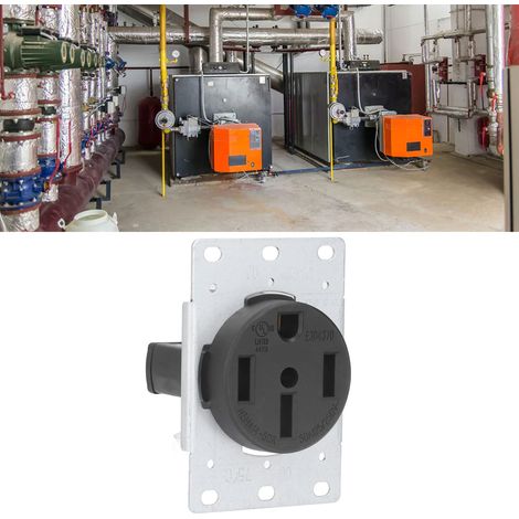 Prise industrielle NEMA 14-50R 50A 250V, connecteur 4 pôles pour usage professionnel lourd (1/5)