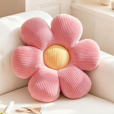 1 Coussin Fleur, Forme Florale, Tissu Doux, Décoration Intérieure, Salon Chambre Bureau (1/5)