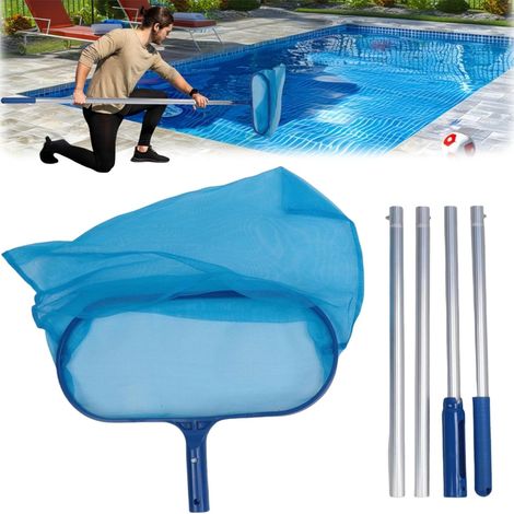 Épuisettes de Surface,190cm Epuisette de Piscine,Filet De Nettoyage De Piscine,Filet de Fond Piscine,Pool Skimmer Rake Net,Épuisette Profonde pour Nettoyage de Piscine,ÉCumoire Nettoyage (1/5)