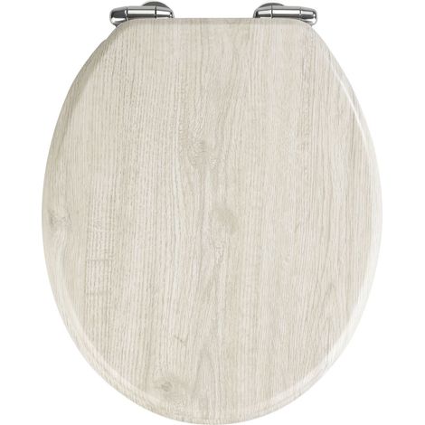 Abattant WC en MDF design bois chêne (1/10)