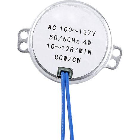 1 moteur synchrone 100-127 V CA 4 W 50/60 Hz à engrenages CCW/CW (1/5)