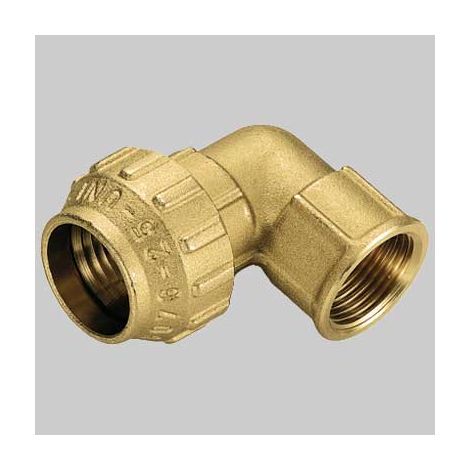 RACCORDO A GOMITO FEMMINA COBRA RING  25 x 3/4     TIEMME
