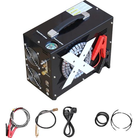 Compresor de aire de alta presión, accionado eléctricamente, 12V-220V, UE (1/2)