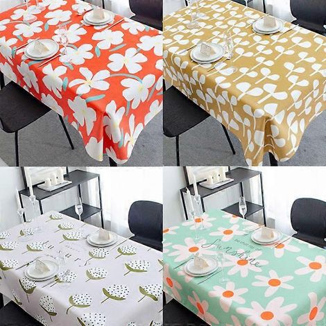 Nappe à fleurs tendance, nappe Ins Wind, petite nappe fraîche, set de table, nappe basse imperméable, personnalisable (1/2)