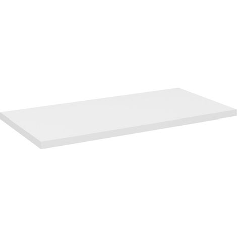 Plan-Becken VANO – Alpinweiß – L80 × B40 × H2 cm – Eleganz zum Auflegen in mattem MDF