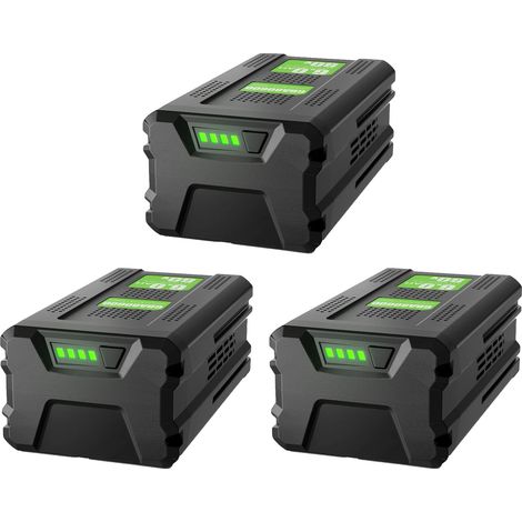 Batería de repuesto, capacidad de 6000 mAh, compatible con GBA80600 y GBA80200, paquete de 3 baterías de 6000 mAh. (1/2)