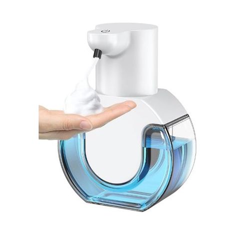 Automatic Soap Dispenser 4 Levels Adjustable 430ml USB Rechargeable Wall Mounted Soap Dispenser Electric Foam Soap Dispenser for Bathroom Kitchen Office School