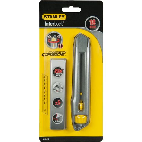 Stanley 7-10-018 Cutter Interlock 18mm Carbide-Klingen