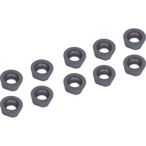 Satz mit 10 beschichteten Hartmetall-Runddreheinsätzen, CNC-Werkzeuge für Metalldrehmaschinen, Präzisionsschneidplatten (1/5)