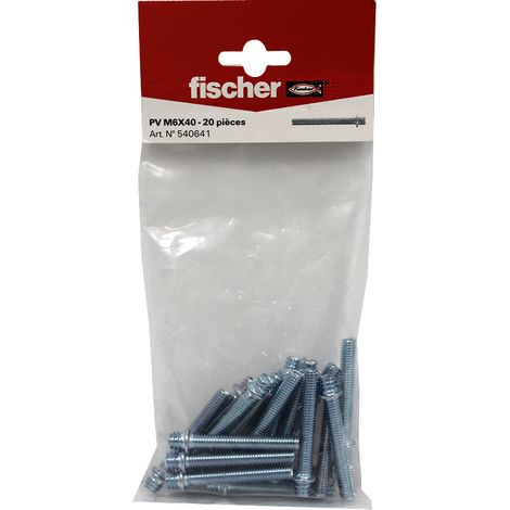 Patte à vis métaux 6x40 pour cheville placo, 20 pièces (1/3)